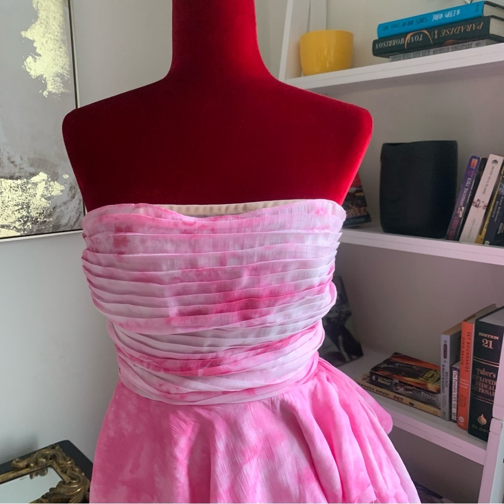 Bronx and Banco Pink Strapless Mini Dress - Picture 8 of 15